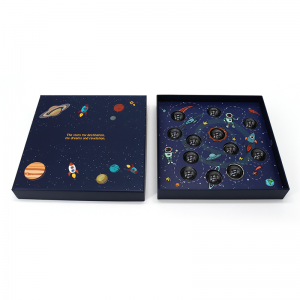 Προσαρμοσμένο ροζ καπάκι και βάση πολυτελή βαλεντίνος χαρτόνι χαρτοκιβώτιο χαρτί δώρου